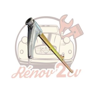 Tirette de frein a main complète Mehari 510mm avec poignée chromée