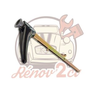 Tirette de frein a main complète Mehari 510mm avec poignée noire